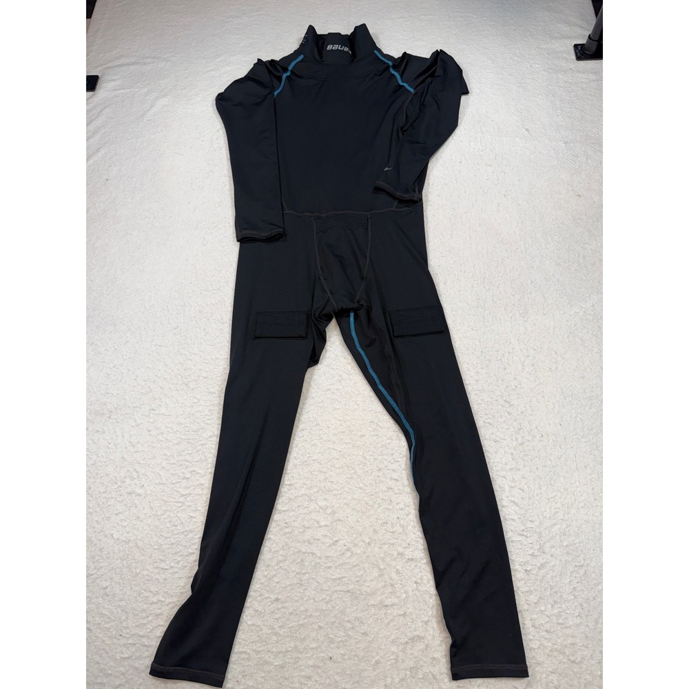 Bauer Youth XL Hockey Fit Compression Base Layer Suit Black 1042857-YTH XL/TG